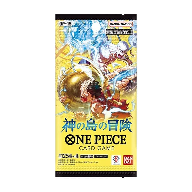 One Piece OP-15 Adventure on Kami's Island Booster Pack (Japanese), single sealed pack