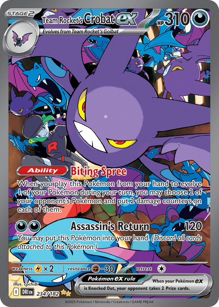 Team Rocket's Crobat ex - Destined Rivals 234/182 (SIR)