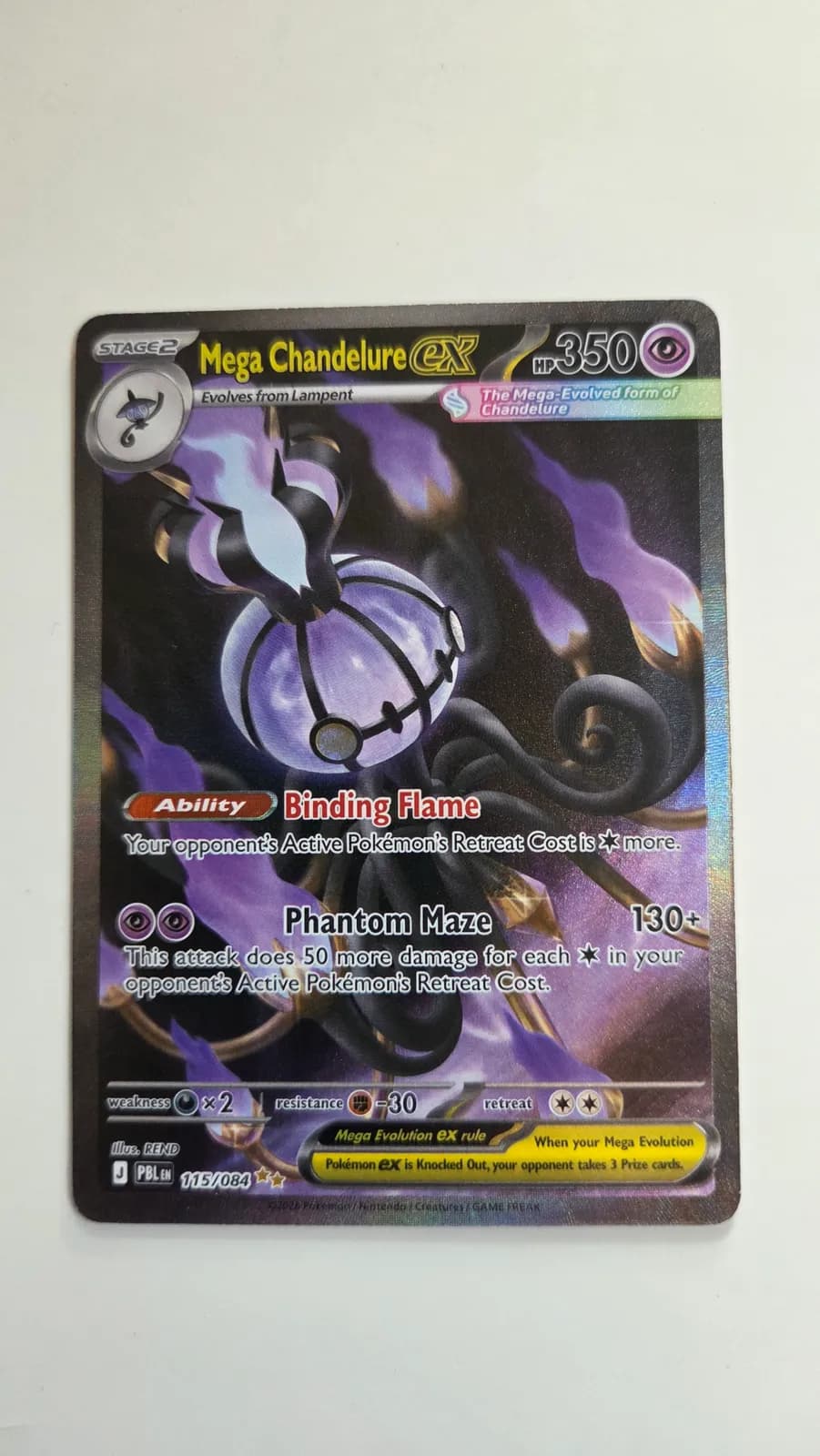 Mega Chandelure EX 115/084