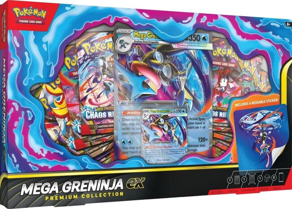 Pokémon TCG Mega Greninja ex Premium Collection box