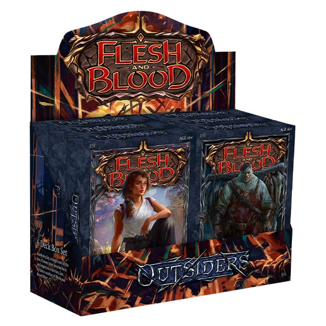 Flesh and Blood TCG - Outsiders Blitz Deck Display (6 Count)