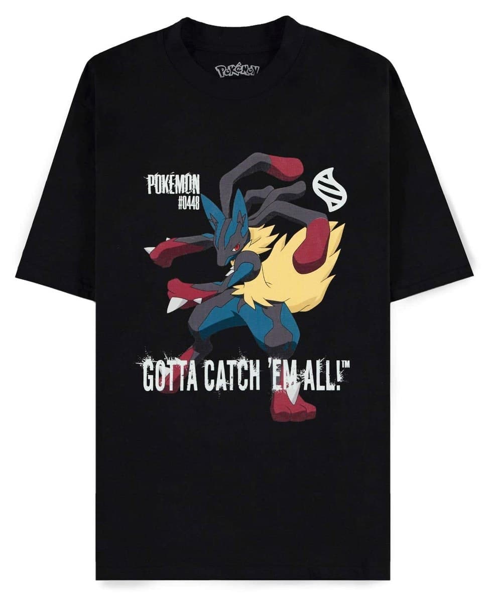 Pokemon Mega Lucario Gotta Catch 'Em All T-Shirt (Difuzed)