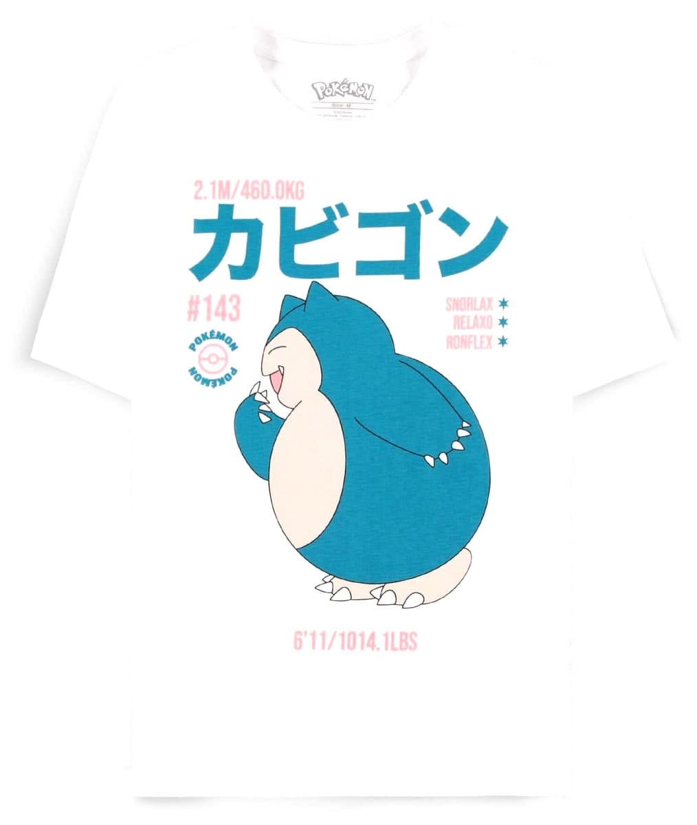 Pokemon Snorlax Katakana T-Shirt (Difuzed)