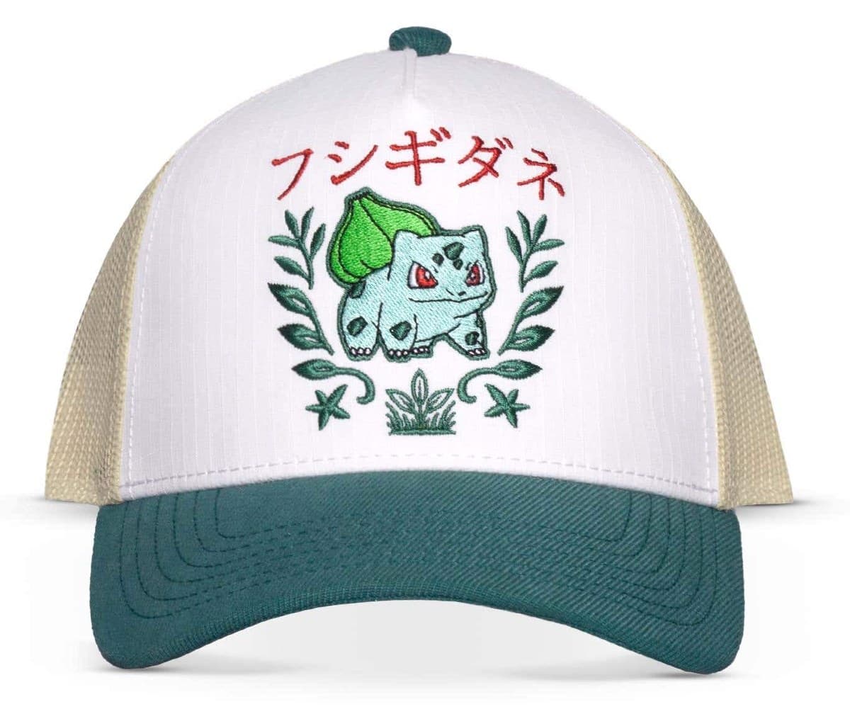 Pokemon Bulbasaur Katakana Trucker Cap (Difuzed)